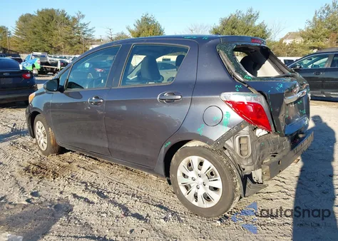 2013 Toyota Yaris Le z USA, uszkodzony, nr VIN JTDKTUD31DD546848